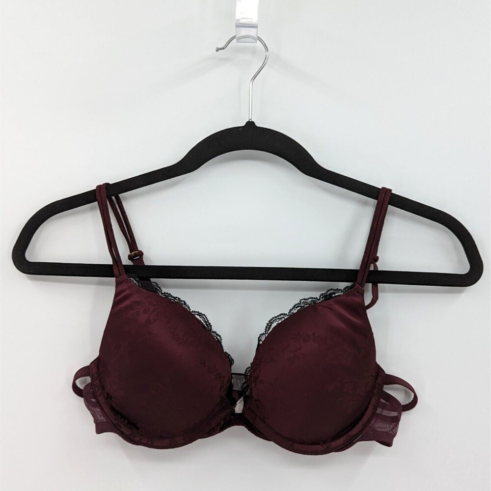 Victoria's Secret Bra Women’s 34B Plum Purple Lace Push Up